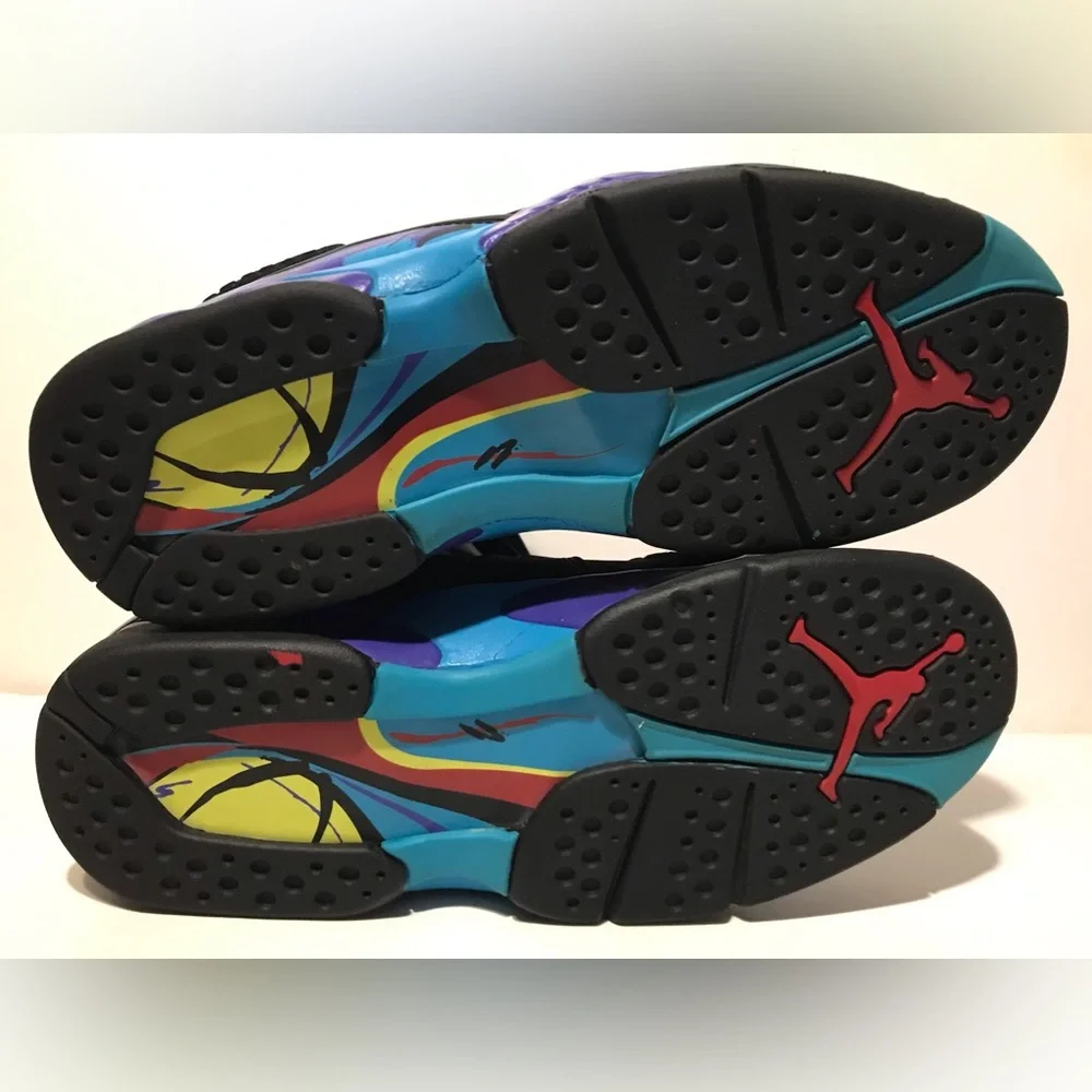 Vintage 2007 NIKE AIR JORDAN 8 VIII AQUA Sz 10 RECIEPT Supreme Sb I IV V VI XI X